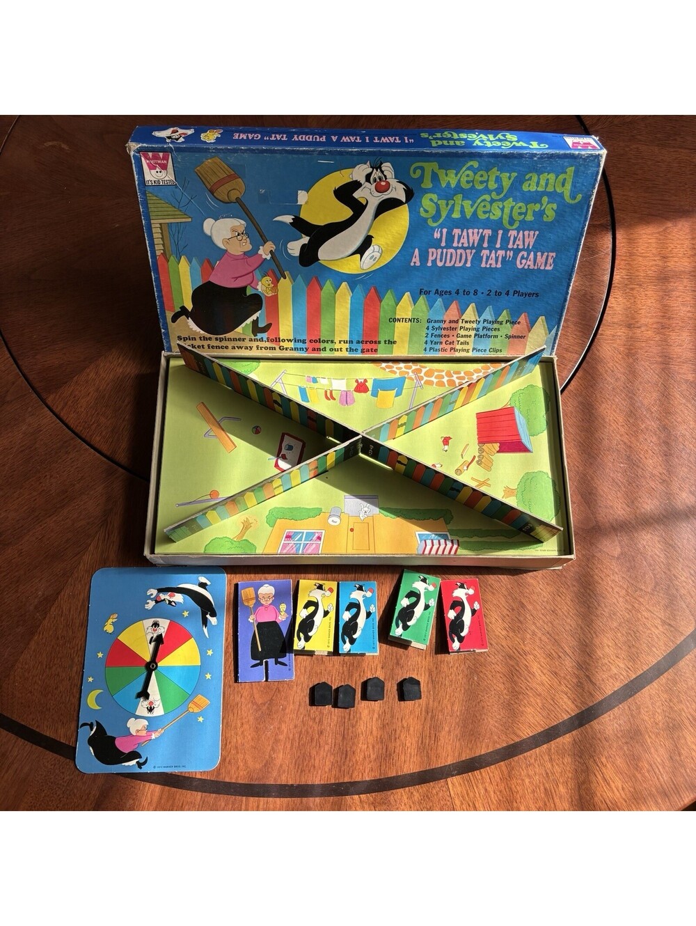 Vintage 1972 Tweety And Sylvester I Tawt I Taw A Puddy Tat Board Game Incomplete